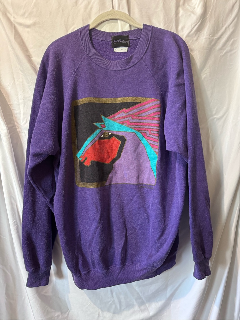 Laurel Burch Stallion Crewneck Sweatshirt - XL
